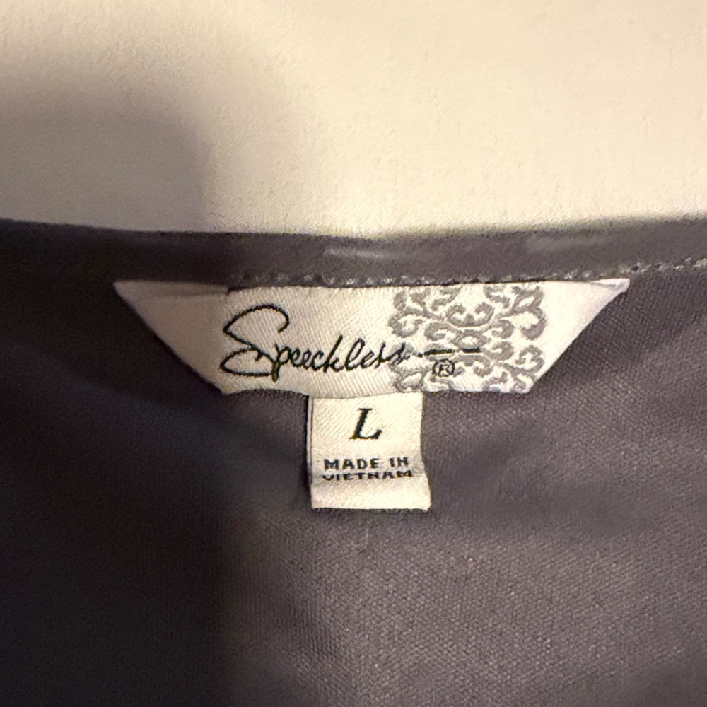 Speechless Charcoal Gray Dress - Picture 2 of 10